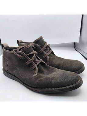 John Varvatos Star USA Mens Chukka Lace Up Boots Gray Size 10 Casual Shoes